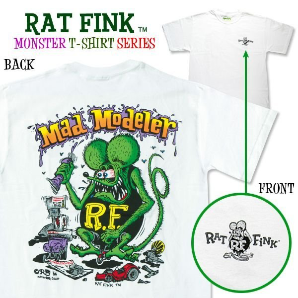 Rat Fink Monster T-Shirt Mad Modeler