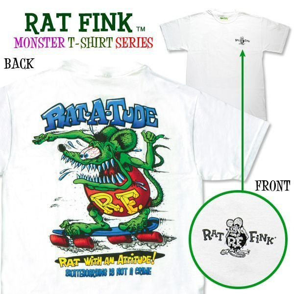Rat Fink Monster T-Shirt Rat-a-Tude