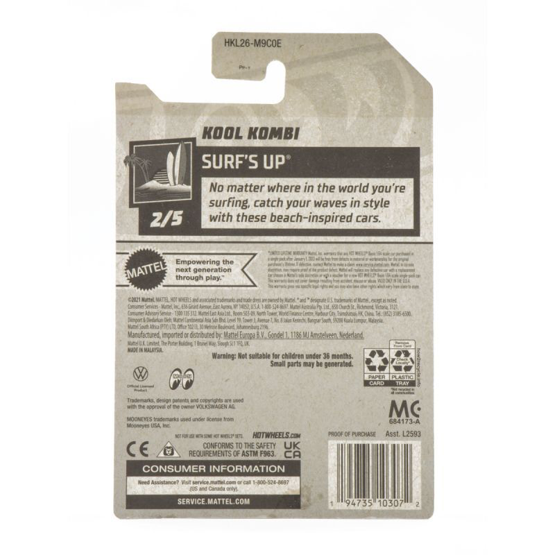 EXCLUSIVE 30” ANNIVERSARY
Hot Wheels MOONEYES Kool Kombi (Argento)