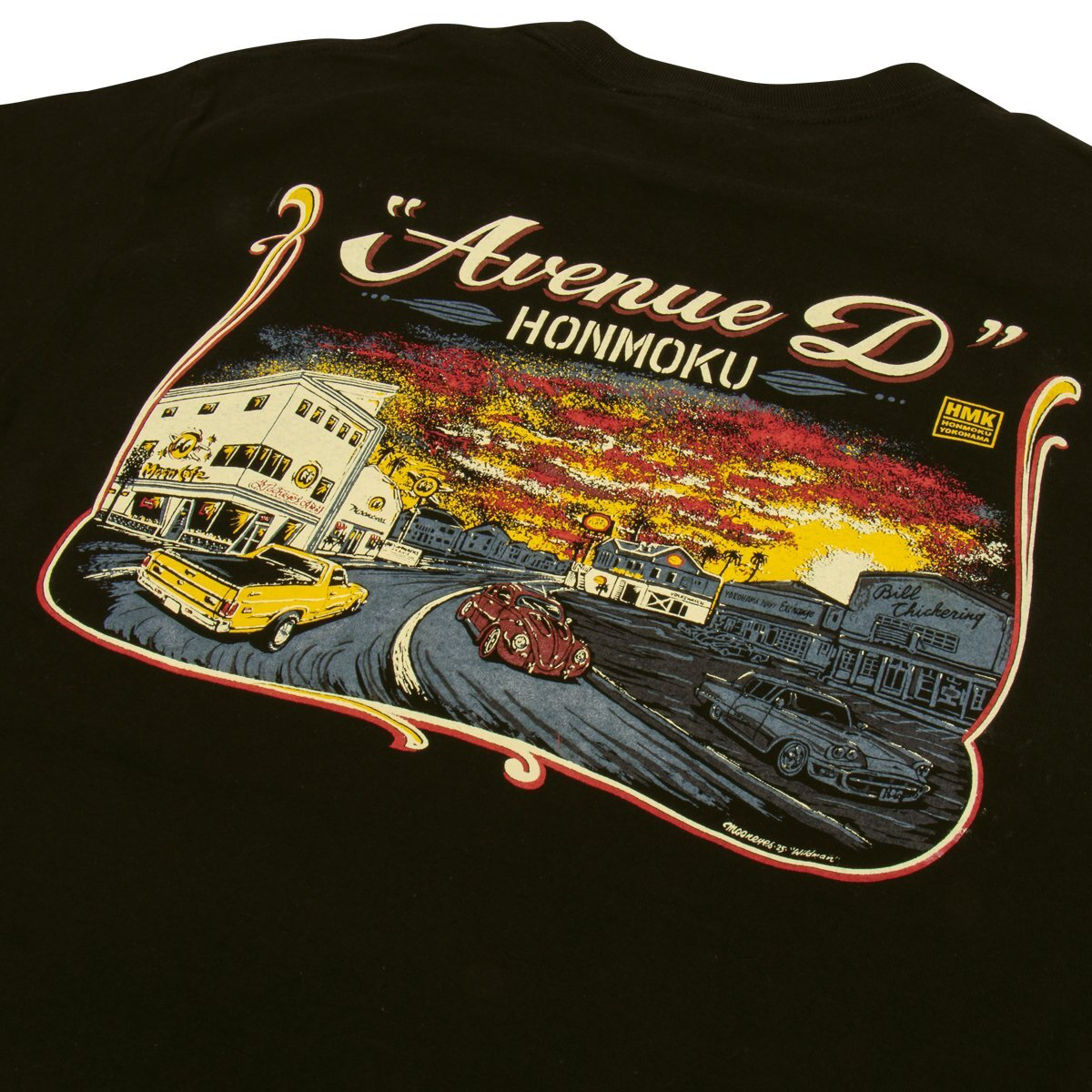 T-shirt Mooneyes Avenue Honmoku