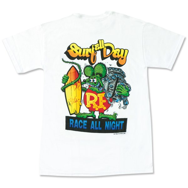 Rat Fink Monster T-Shirt  Surf all Day