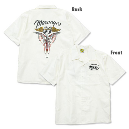 MOONEYES Fly With Pinstripe Shirt