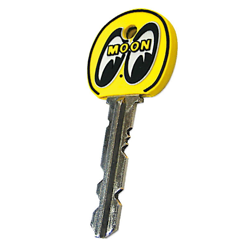 MOONEYES MOON COVER CAPS Key Hook KEY CHAIN KEY RING YELLOW