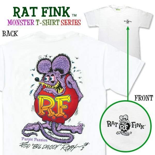 Rat Fink Monster T-Shirt  Purple Passion