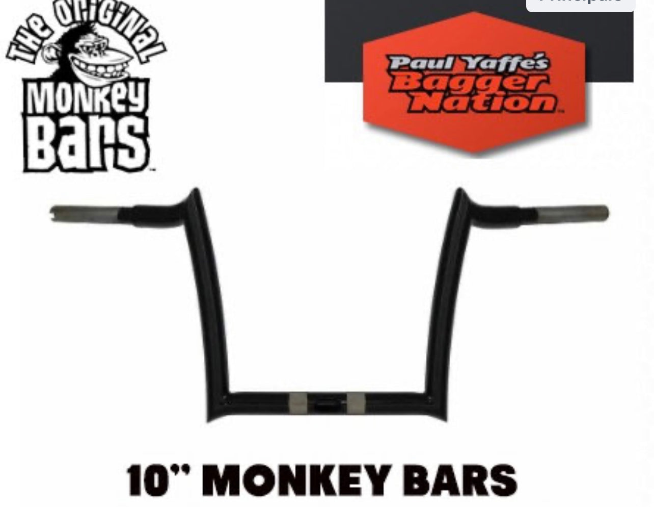 Paul Yaffe Bagger Nation Monkey Bars 10” Road Glide Black