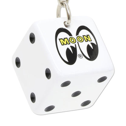 KEY CHAIN KEY RING MOONEYES DICEWHITE