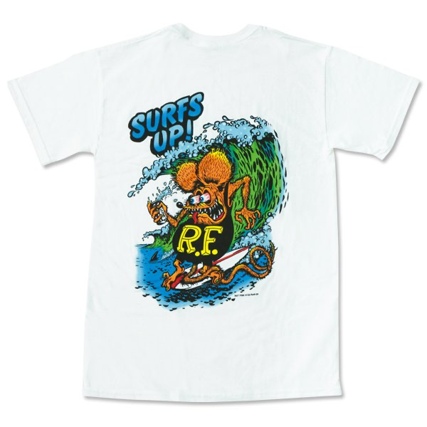 Rat Fink Monster T-Shirt  Surfs Up !