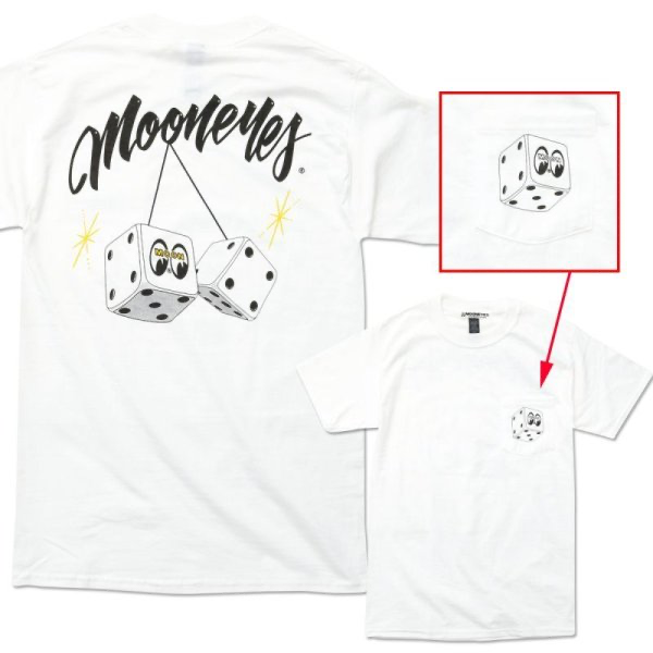 MOON Dice Pocket T-shirt  Life is “MOONEYES"!!