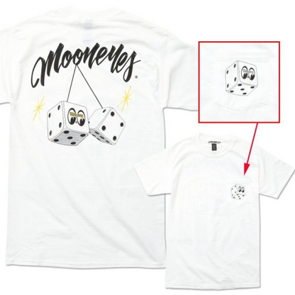 MOON Dice Pocket T-shirt  Life is “MOONEYES"!!