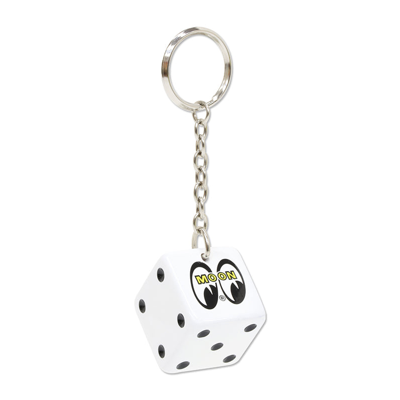 KEY CHAIN KEY RING MOONEYES DICEWHITE