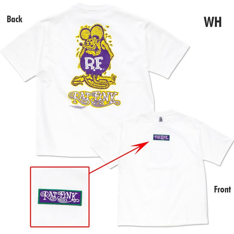 T-shirt Rat Fink RatFink Purple Patch