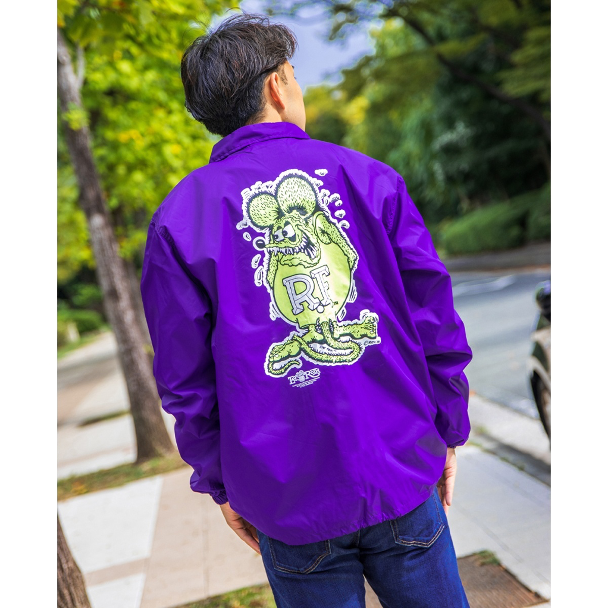 RAT FINK COACH JACKET PURPLE